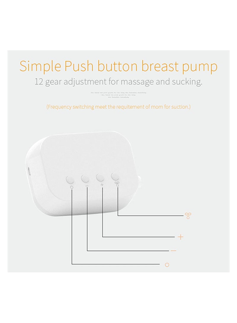 SYOSI Electric Breast Pump w/Pumping Massaging Modes, Dual Suction Nursing Breastfeeding Breastpump, BPA Free Ultra-Quiet Milk Pump for Travel - Image 5