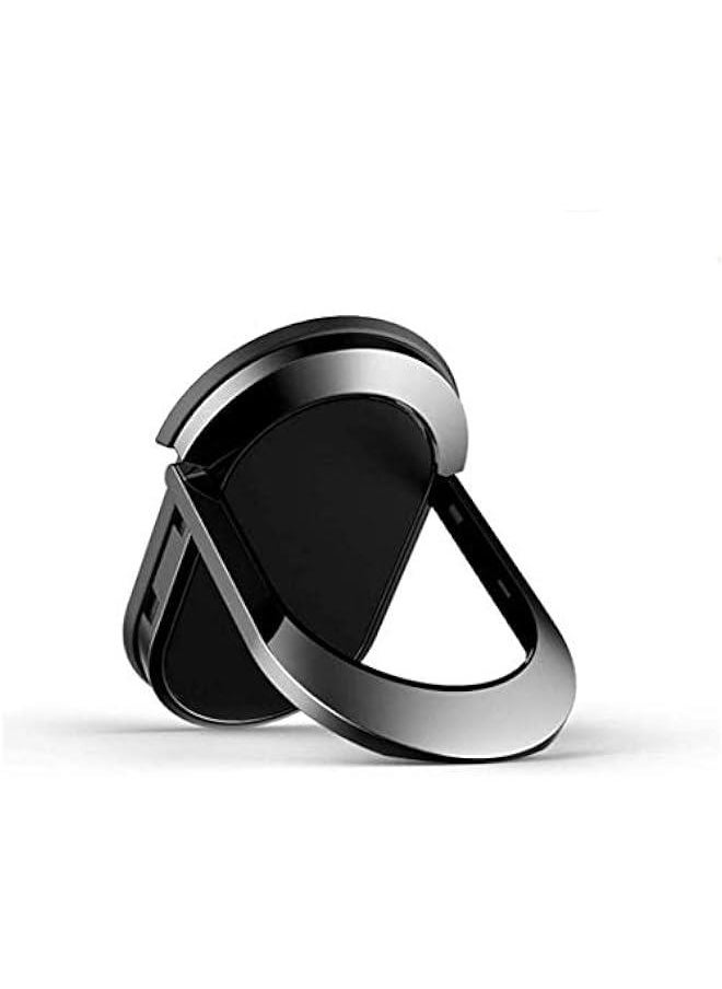 Generic Phone Ring Holder, 360 Adjustable Mobile Phone Loop Universal Cell Phone Finger Grip Ring Zinc Alloy Ring Stand for All Smartphones, for Magnetic Car Mount Cpatible, Black  - Image 1