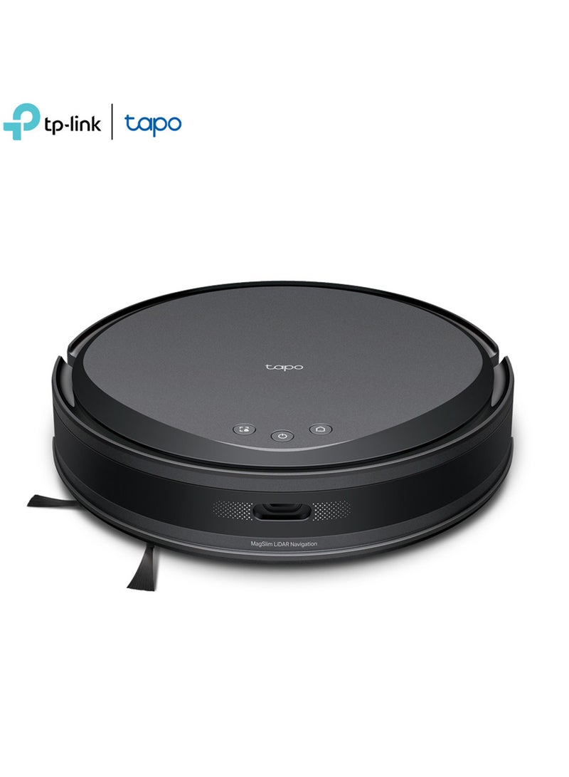 تي بي لينك روبوت مكنسة وممسحة Tapo RV20 Max بقوة شفط 5300Pa مع نظام ملاحة MagSlim™ LiDAR، تصميم فائق النحافة 83mm، تنظيف قابل للتخصيص، شحن تلقائي، وتحكم صوتي لتنظيف المنزل بكفاءة وشمولية. - Image 1