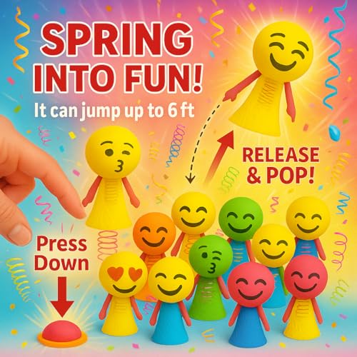 Sillyme 6pcs Jumping Toys for Return Gifts Birthday Party - Return Gift for Kids Age 6-10 10-12 - Best Birthday Return Gift for Kids 6-12 in Bulk (6) - Image 2