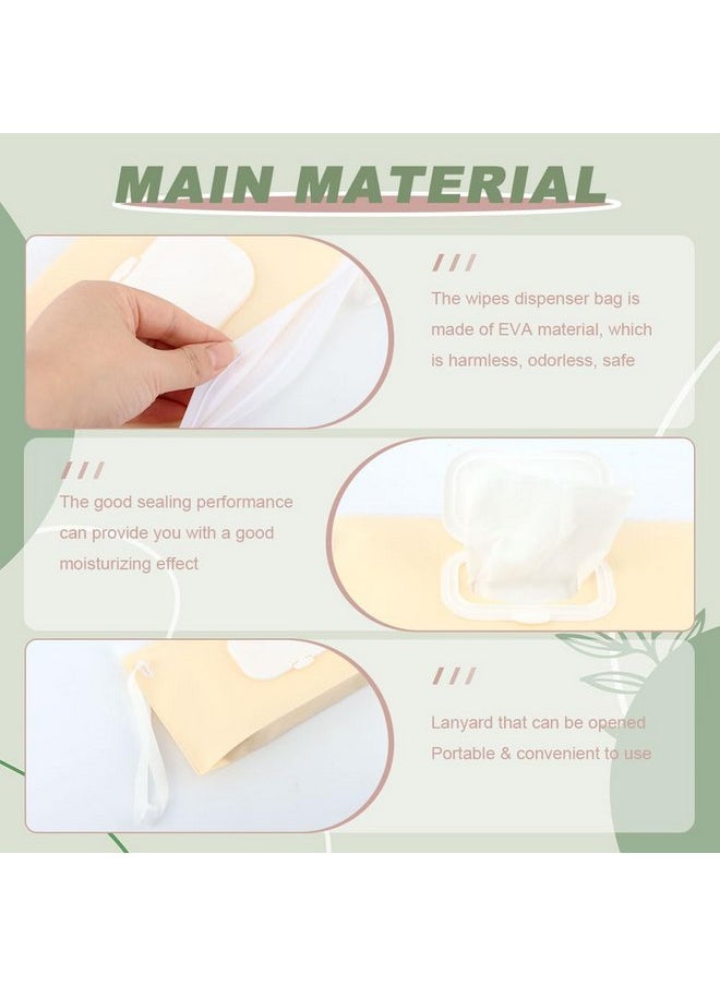 LVOERTUIG - Wipes Dispenser, 3pcs Portable Baby Wipe Case, Baby Wipes Container, Refillable Baby Wipes Container, Wipe Holder, Reusable Wet Wipe Pouch for Outdoor Camping Hiking - Image 1