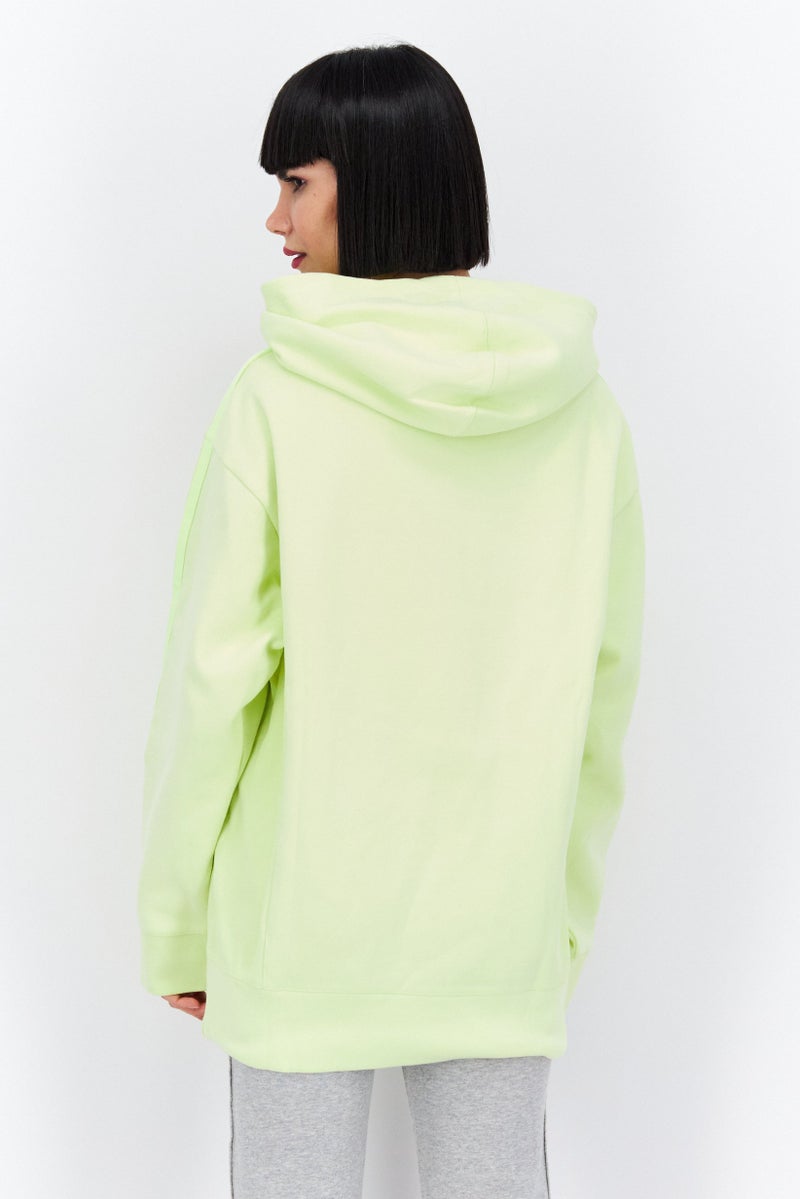 Adidas Adidas x Ivy Park Women Sportswear Fit Long Sleeve Outdoor Hoodies, Lime Green - Image 4