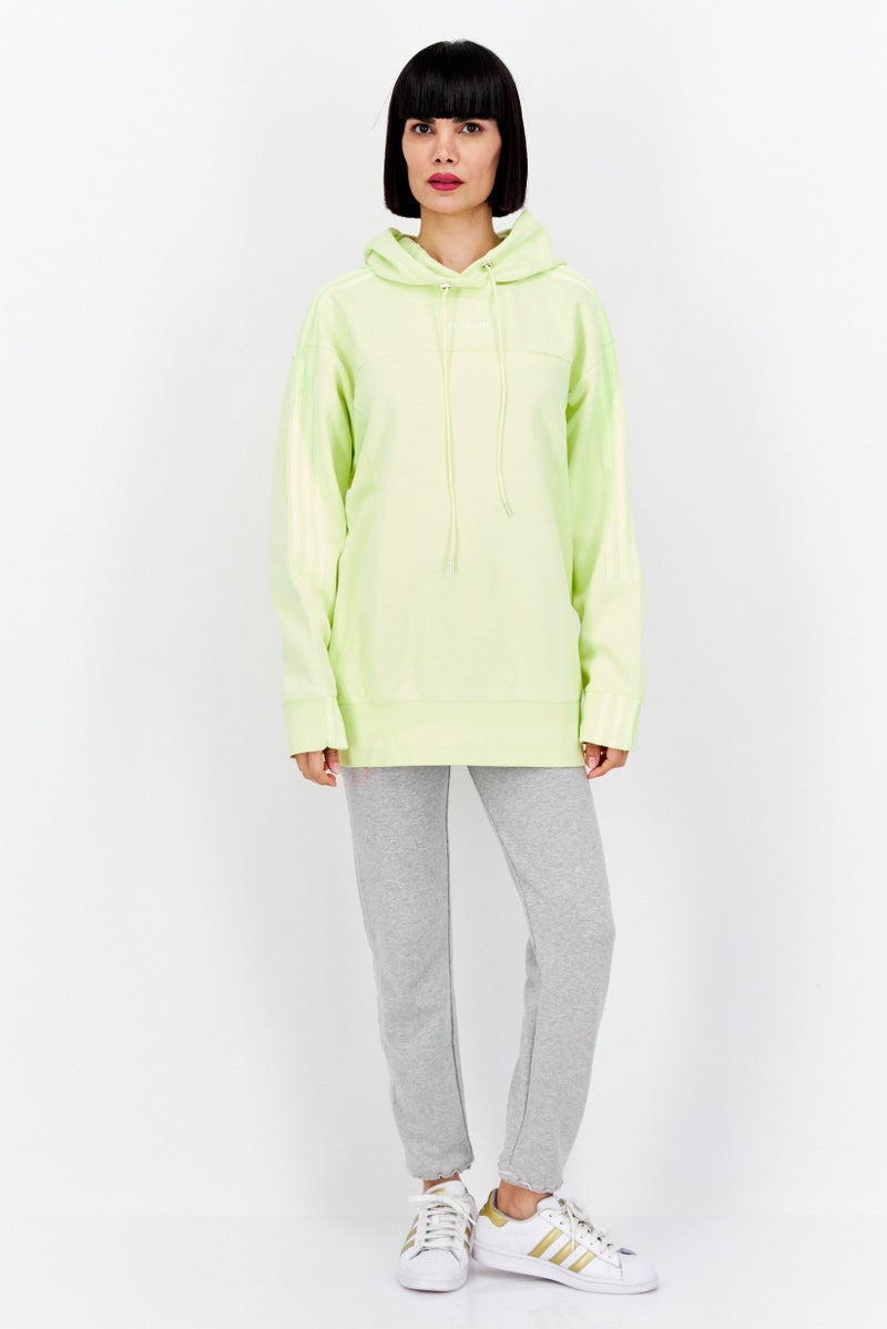 Adidas Adidas x Ivy Park Women Sportswear Fit Long Sleeve Outdoor Hoodies, Lime Green - Image 2