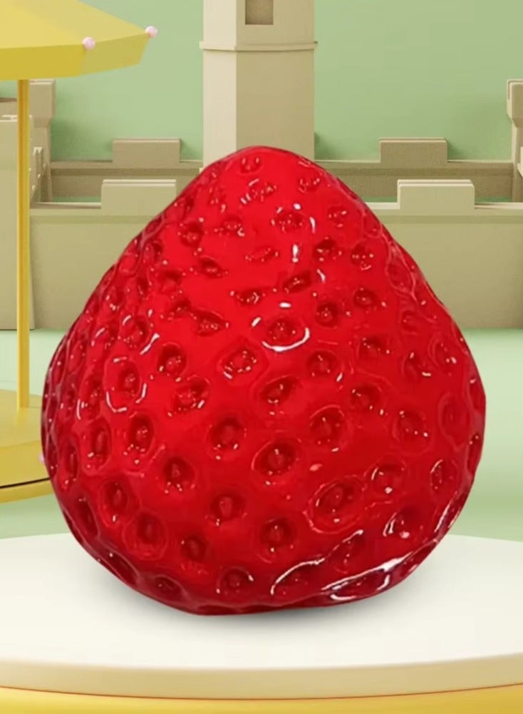 كاواي لعبة الفراولة الناعمة القابلة لإعادة الاستخدام، لعبة محاكاة الفراولة الناعمة، لعبة الضغط البطيئة، هدية عيد ميلاد - Image 3