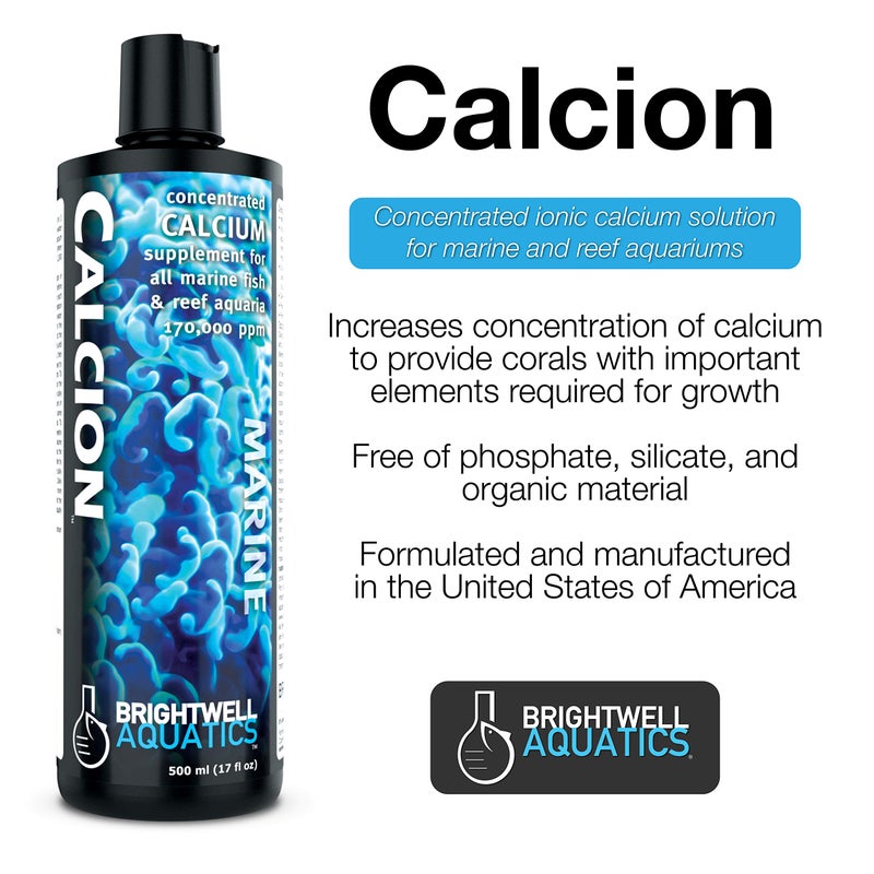 Brightwell Aquatics Calcion Concentrated Ionic Calcium Supplement for Reef & Saltwater Aquariums Supports Coral Growth Aragonite Formation No Phosphate, 250 ml - Image 2