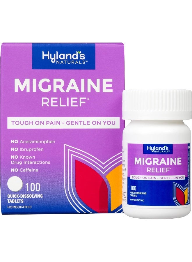 Hyland's Naturals Migraine Headache Natural Pain Relief Tablets - Image 1