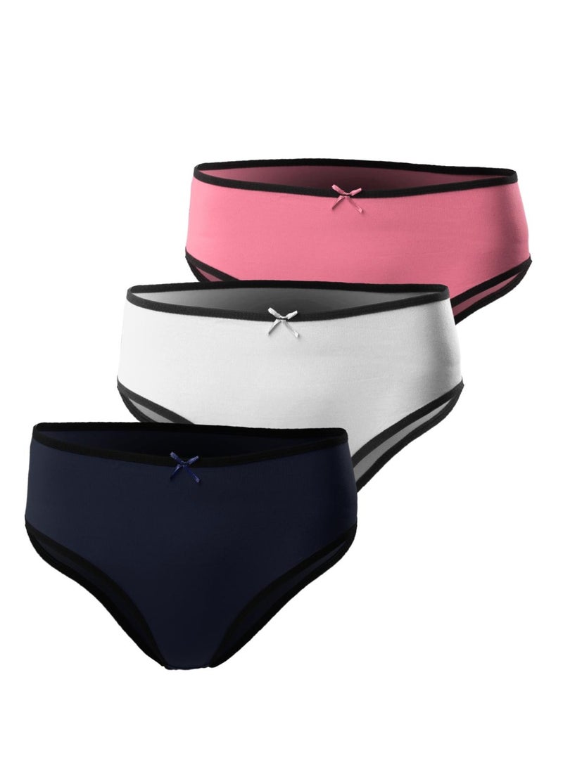 Mesery Mesery Bundle OF 3 Smooth Cotton Hipster Panties  - Image 1