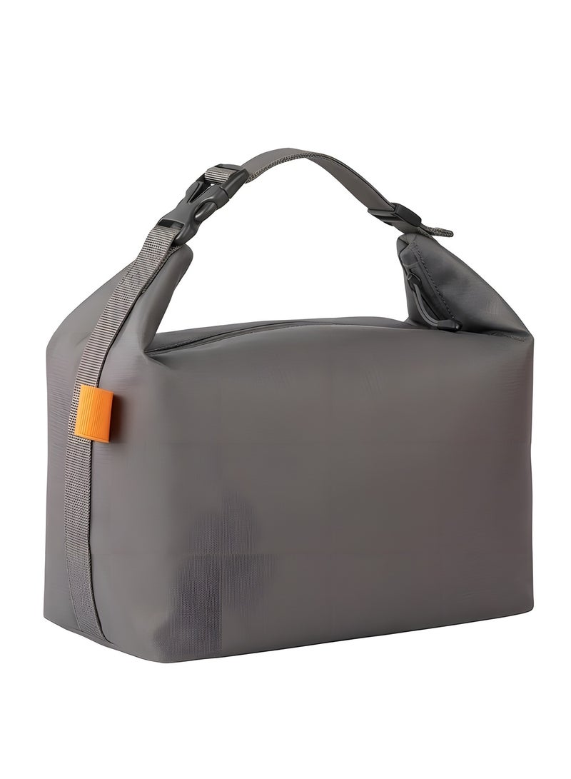 بيوينتي شنطة غداء للبالغين من النساء والرجال نالاكال قابلة لاعادة الاستخدام بسعة كبيرة حاويات طعام مبردة صغيرة مانعة للتسرب صندوق للعمل والسفر والاماكن الخارجية والنزهات المدرسية مقاس واحد رمادي البوليستر - Image 1