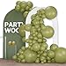 PartyWoo Sage Green Balloons 120pcs Different Sizes of 18 12 10 5 Inch Olive Boho Green Latex Balloon Arch Kit for Wedding Birthday Dinosaur Jungle Golf Football Theme Party Decorations GreenF11 - Image 2