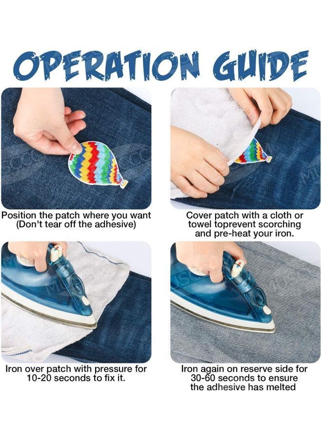 نيبمينينت مجموعة رقع مطرزة يمكنك تركيبها بنفسك مكونة من 20 قطعة 7x6سم - Image 3