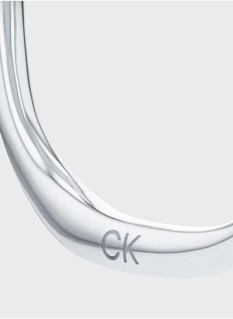 CALVIN KLEIN Stainless Hoop Earrings