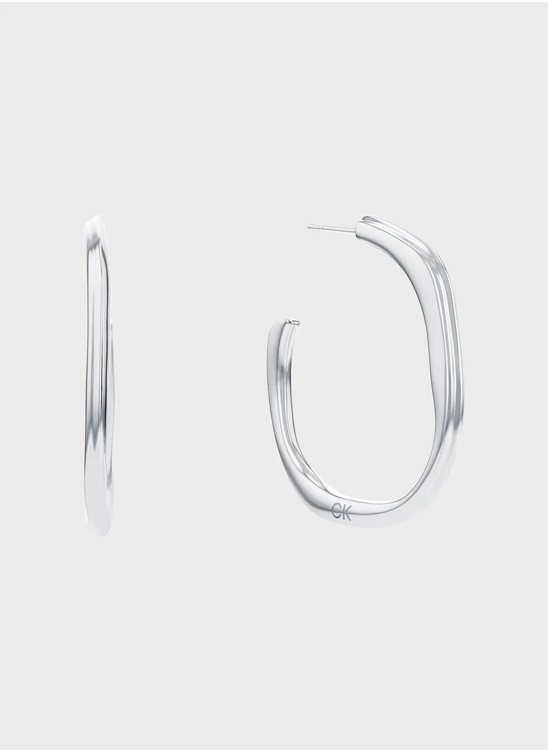 CALVIN KLEIN Stainless Hoop Earrings