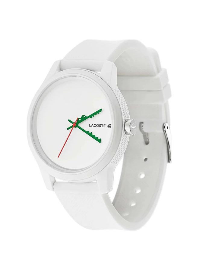 Lacoste Analogue Watch for Men with White Silicone Bracelet - 2011069, White - pzsku/Z7A5949369DBB4654CFB7Z/45/_/1728401942/0418d313-d623-4ba4-8f39-4b257b738369