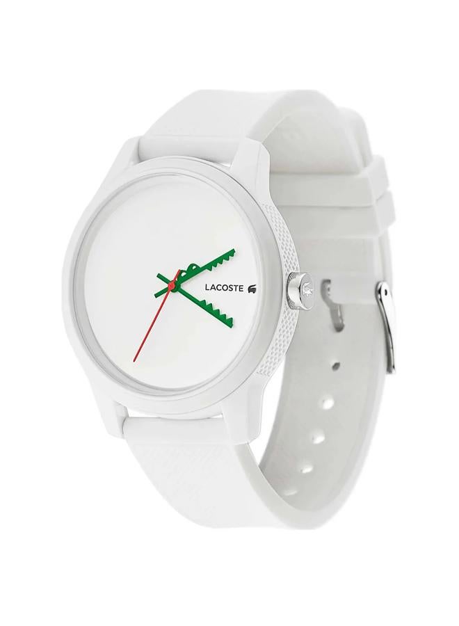 LACOSTE Lacoste Analogue Watch for Men with White Silicone Bracelet - 2011069, White - Image 2