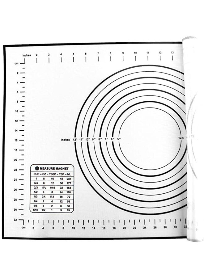 Silicone Pastry Mat Non Slip with Measurement Fondant Mat, Counter Mat, Dough Rolling Mat, Oven Liner, Pie Crust Mat-black Strongly Adhesive Premium Silicone and Glass Fiber 16''(W) 24''(L)  - Image 5