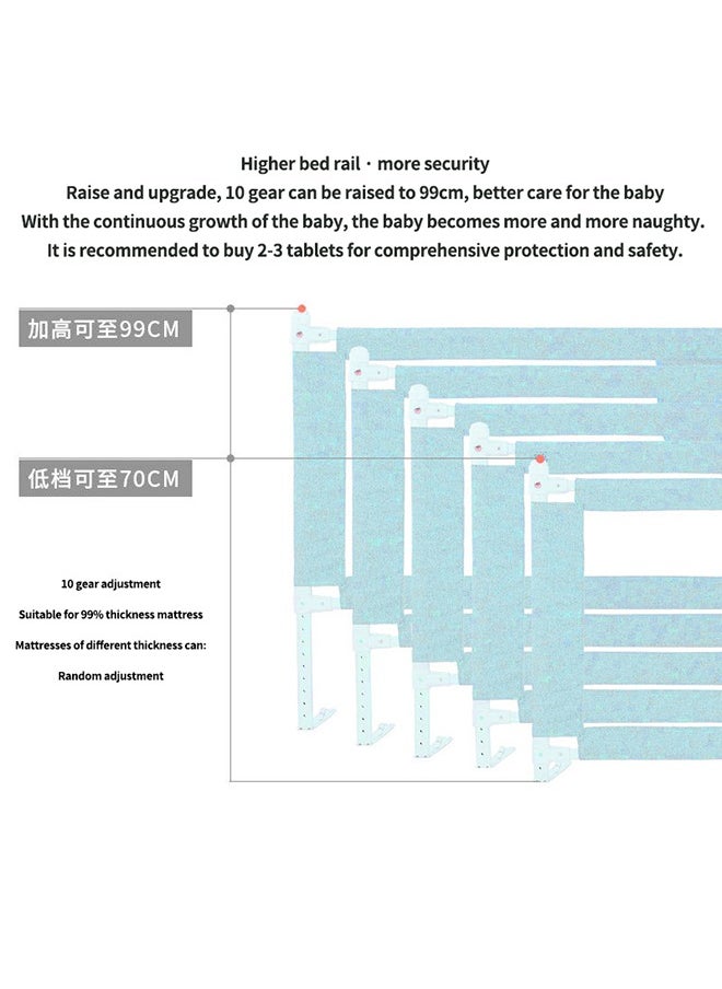 MaBaby - Reinforced High-Density Breathable Anti-Collision Cotton Bed Circumference With Safety Buckle - Image 1