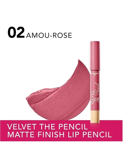 BOURJOIS PARIS Velvet The Pencil - 02 - Amou Rose, 3G