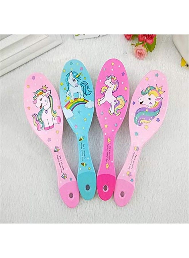Samvardhan Newest Unicorn Detangling Hair Brush For Girls Kids Woman Comb Hairbrush Massage Scalp Toddler Hair Brush 2 Pc. Assorted Color - Image 2