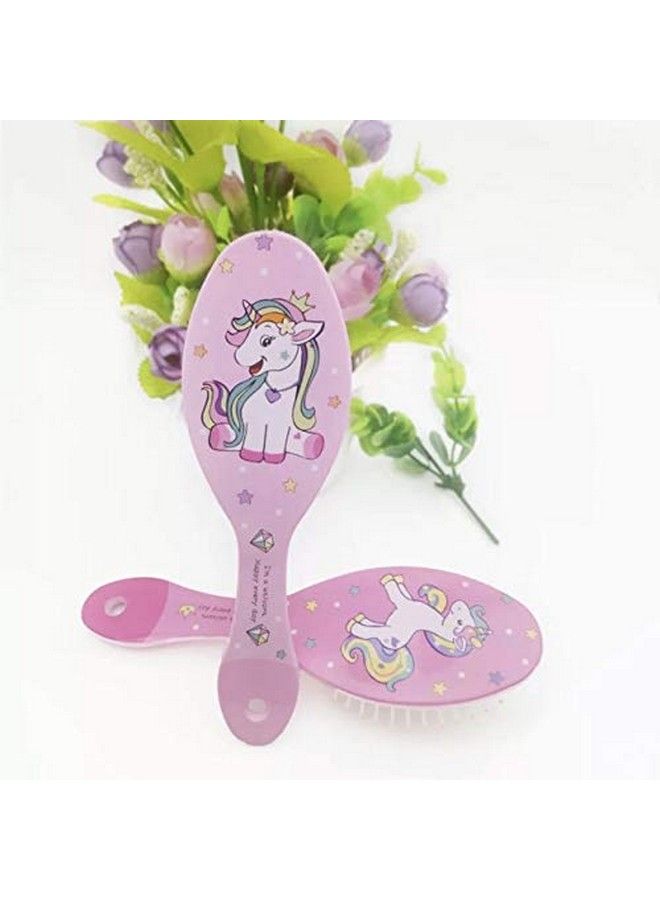 Samvardhan Newest Unicorn Detangling Hair Brush For Girls Kids Woman Comb Hairbrush Massage Scalp Toddler Hair Brush 2 Pc. Assorted Color - Image 4