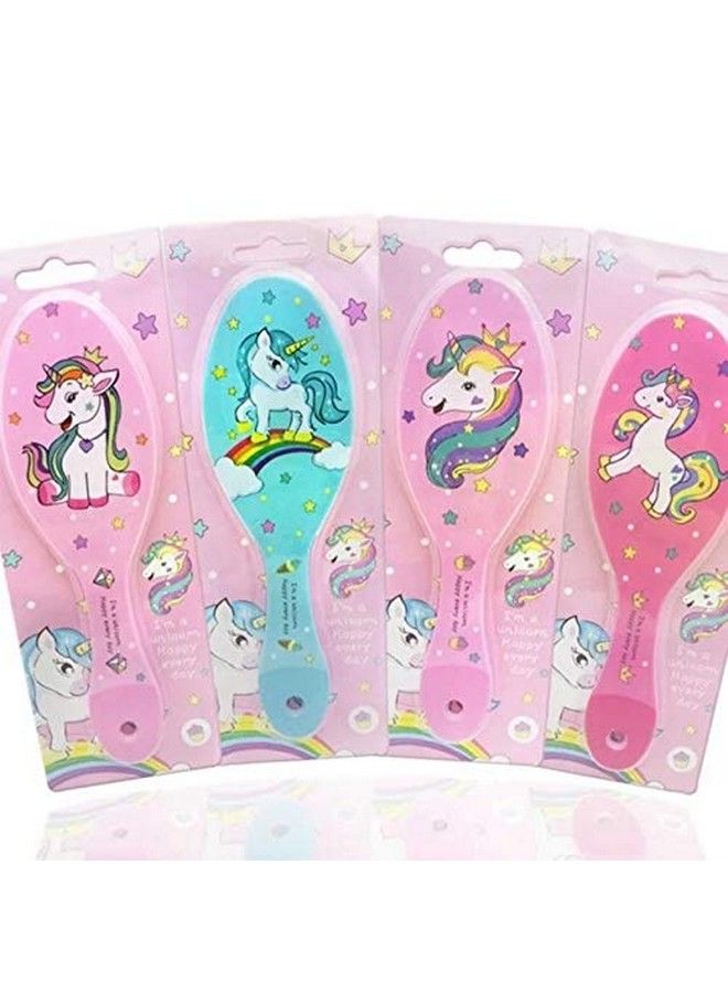 Samvardhan Newest Unicorn Detangling Hair Brush For Girls Kids Woman Comb Hairbrush Massage Scalp Toddler Hair Brush 2 Pc. Assorted Color - Image 3