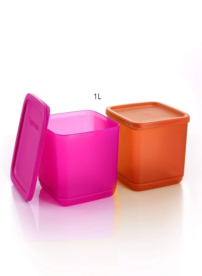 Tupperware Plastic Cubix 1L Sf2-Op Fk - Multicolor - Image 2