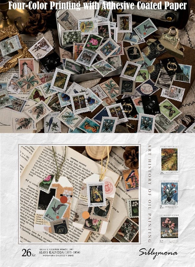 SIBLYMONA 276Pcs Vintage Postage Stamp Stickers for Scrapbooking, Junk Journal & Bullet Journal, Vintage Deco Stickers for Crafting and Mailing - Image 5