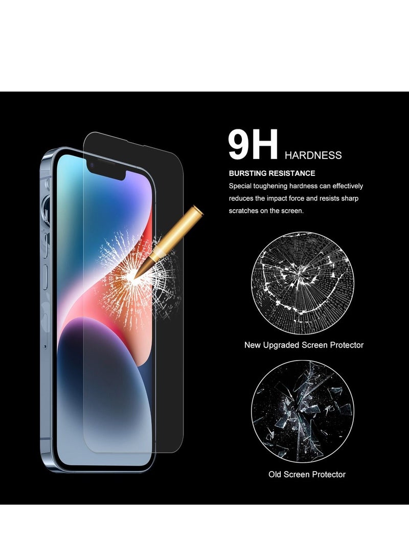 BORTONY Screen Protector Compatible with iPhone 14 Plus/13 Pro Max 6.7 inch Anti-Scratch Anti-Fingerprints Ultra HD Clear Transparent 9H Hardness Tempered Glass Film - Image 4