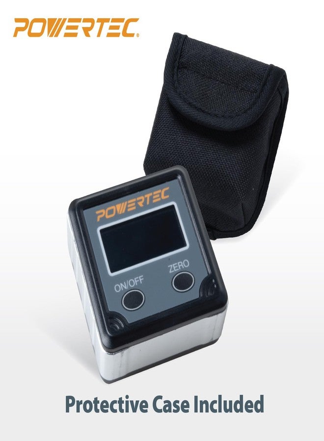 باورتيك مقياس زاوية منشار الطاولة POWERTEC 71828، منقلة رقمية لتحديد الزوايا، صندوق ميزان رقمي، عبوة واحدة، مقياس زاوية رقمي لأعمال النجارة، منشار طاولة، منشار ميتري - Image 4