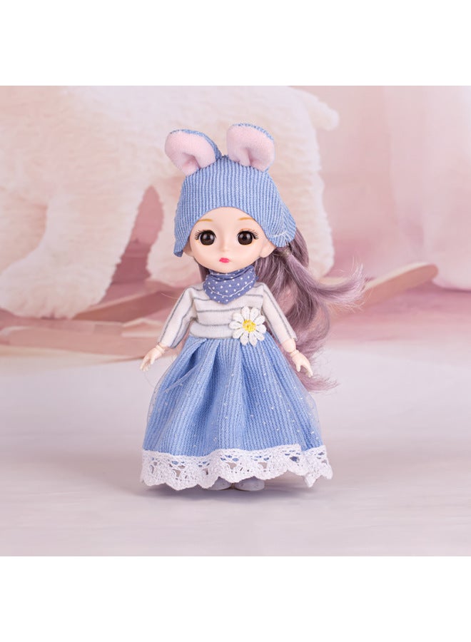 هدية عيد الأطفال Bjd6 نقاط ملابس الدمى هز الصوت انفجارات فتاة DIY مكياج لعبة الأطفال دمية مصنوعة يدويًا الدب السائل اللون: G6-196-1-الارتفاع: الدمية بأكملها】 - Image 1