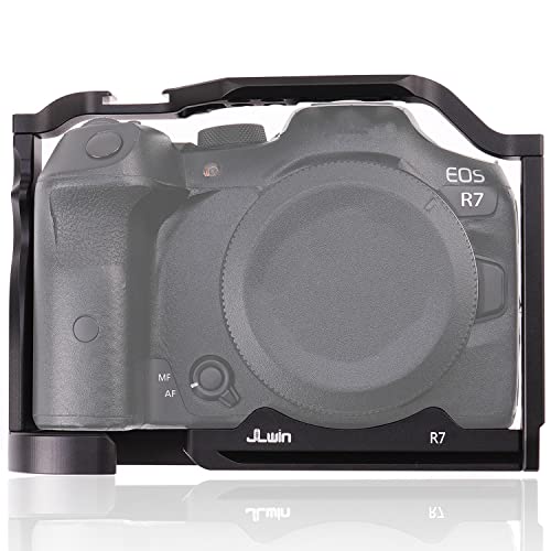 FOEASY Foto4easy Aluminum Alloy R7 Cage for Canon EOS R7 Mirrorless Digital Camera Body,Cage Rig with Quick Release Plate for Arca - Image 1