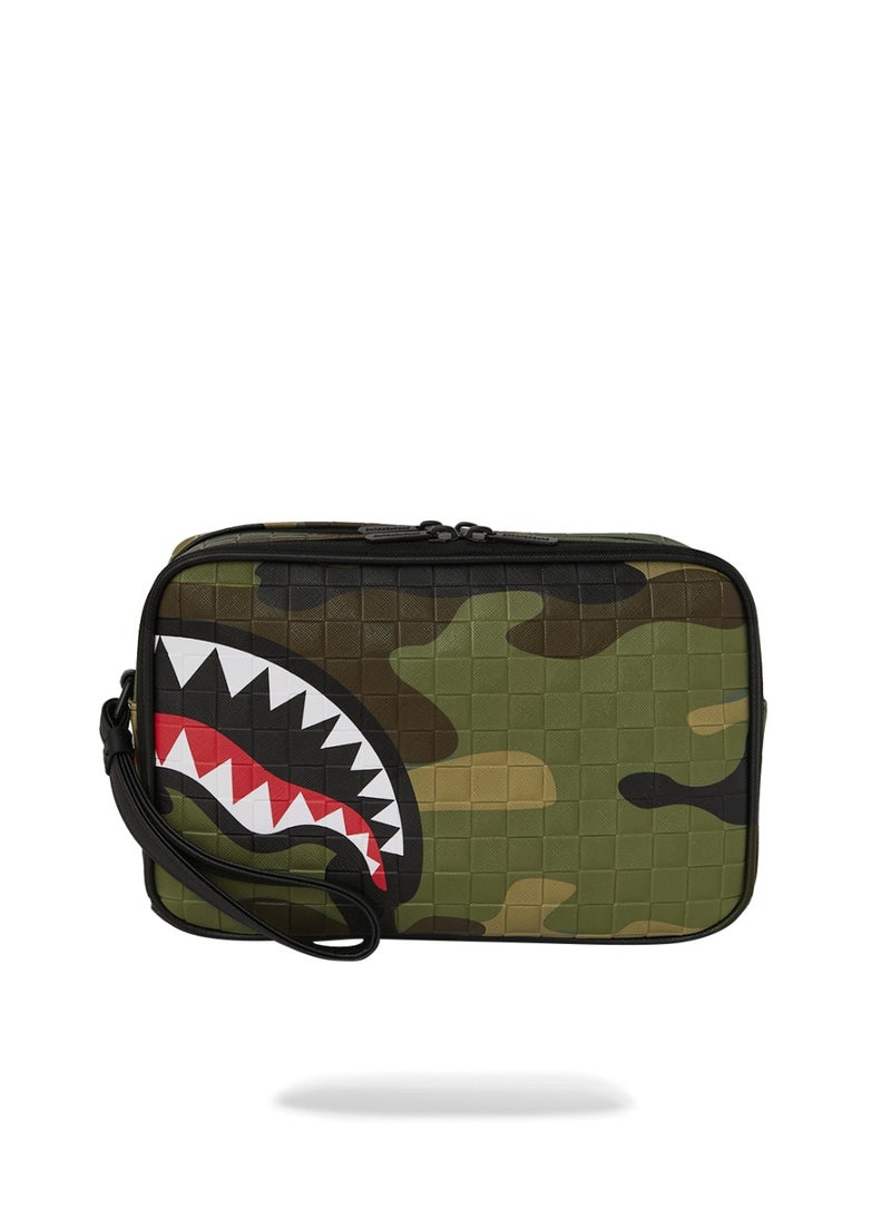 SPRAYGROUND SG WOODLAND CAMO CHECK TOILETRY BAG - Image 1