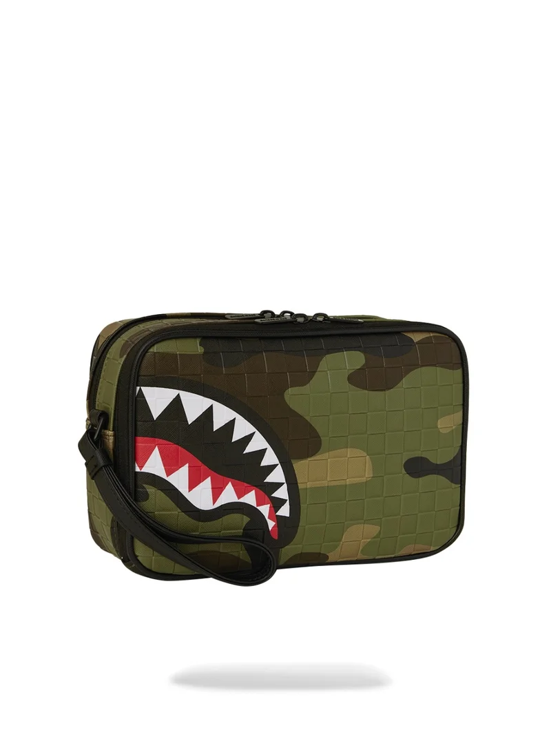 SPRAYGROUND SG WOODLAND CAMO CHECK TOILETRY BAG