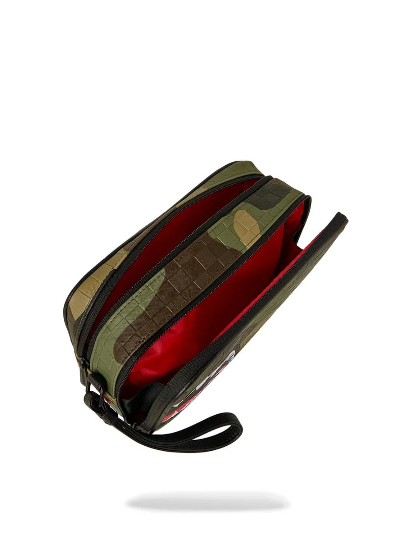SPRAYGROUND  SG WOODLAND CAMO CHECK TOILETRY BAG  | Best Price UAE