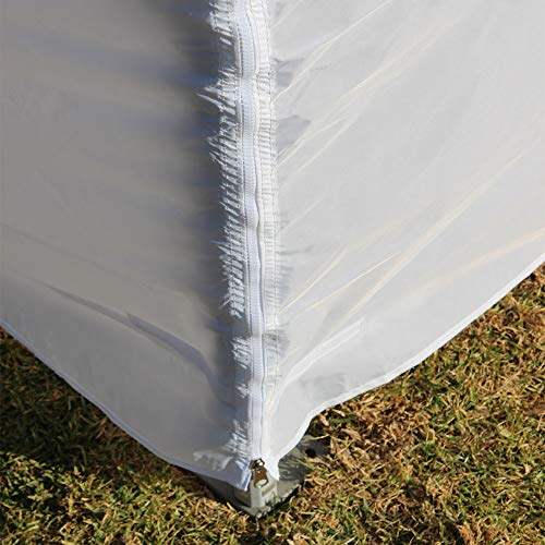 Impact Canopy مجموعة جدران خيمة كانوبي 10 أقدام من إمباكت، جدار جانبي صلب واحد وجدار جانبي بسحاب في المنتصف فقط، أسود - Image 4