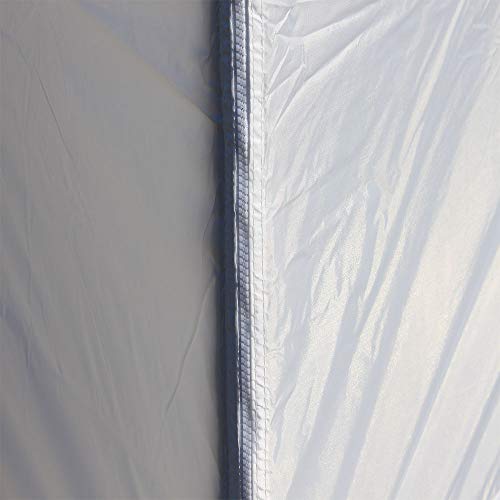 Impact Canopy مجموعة جدران خيمة كانوبي 10 أقدام من إمباكت، جدار جانبي صلب واحد وجدار جانبي بسحاب في المنتصف فقط، أسود - Image 5