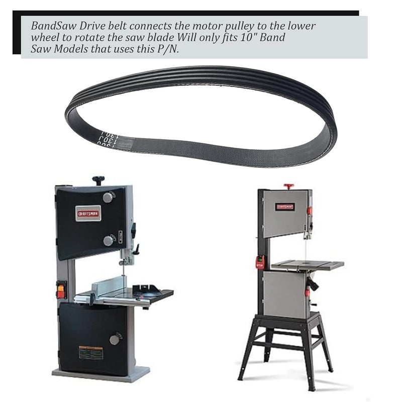 JL22020003 Drive Belt For Sears Craftsman BANDSAW Model 119 214000 Band Saw - Image 5