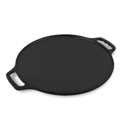 Pencil Pre-Seasoned Cast Iron Dosa Tawa 30 cm | Compatible with Gas Stoves & Induction | Naturally Nonstick | 100% Pure & Toxin-Free | No Chemical Coating | Dishwasher Safe | Long-Lasting | Black - Image 1