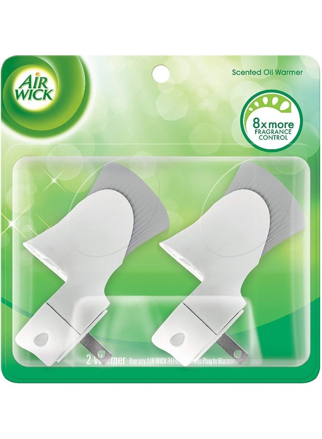 Air Wick Air Wick plug in Scented Oil Warmer, White, 2ct, Essential Oils, Air Freshener - Image 1