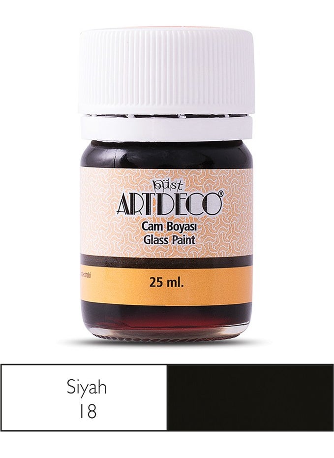 ARTDECO - Glass Paint 25 ml Black 18 - Image 1