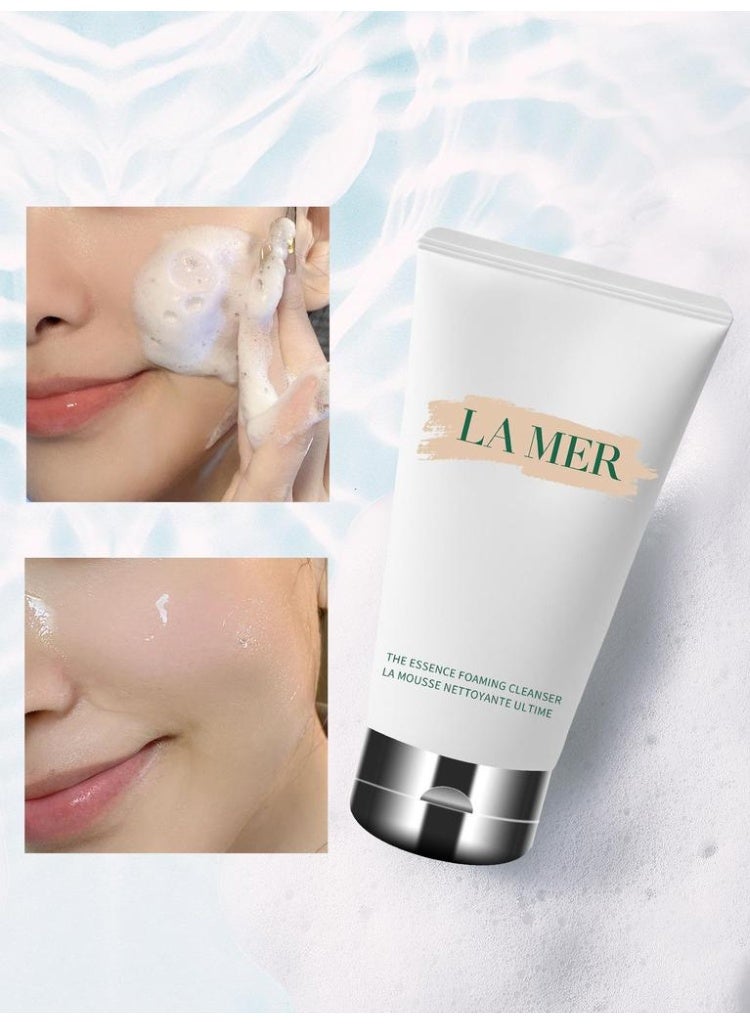 La Mer منظف رغوي ذا إيسنس 125 مل | غسول وجه فاخر مرطب مع مرق المعجزة™ | منظف رغوي خالي من الكبريتات لمختلف أنواع البشرة | يزيل المكياج والأوساخ والتلوث - Image 5