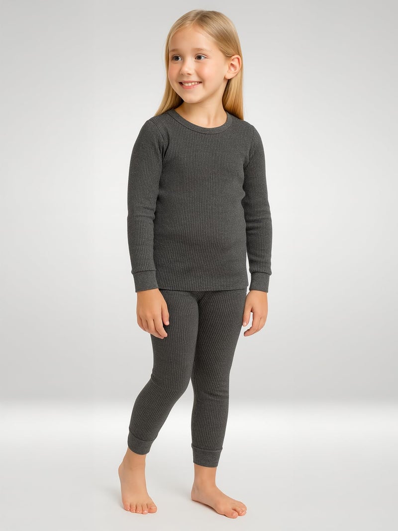 Lux Cozi HEATEK Girl's Round Neck Full Sleeves Thermal Set_HEATEK_555_Girls_FSO_TRO_BM_45_Set - Image 5