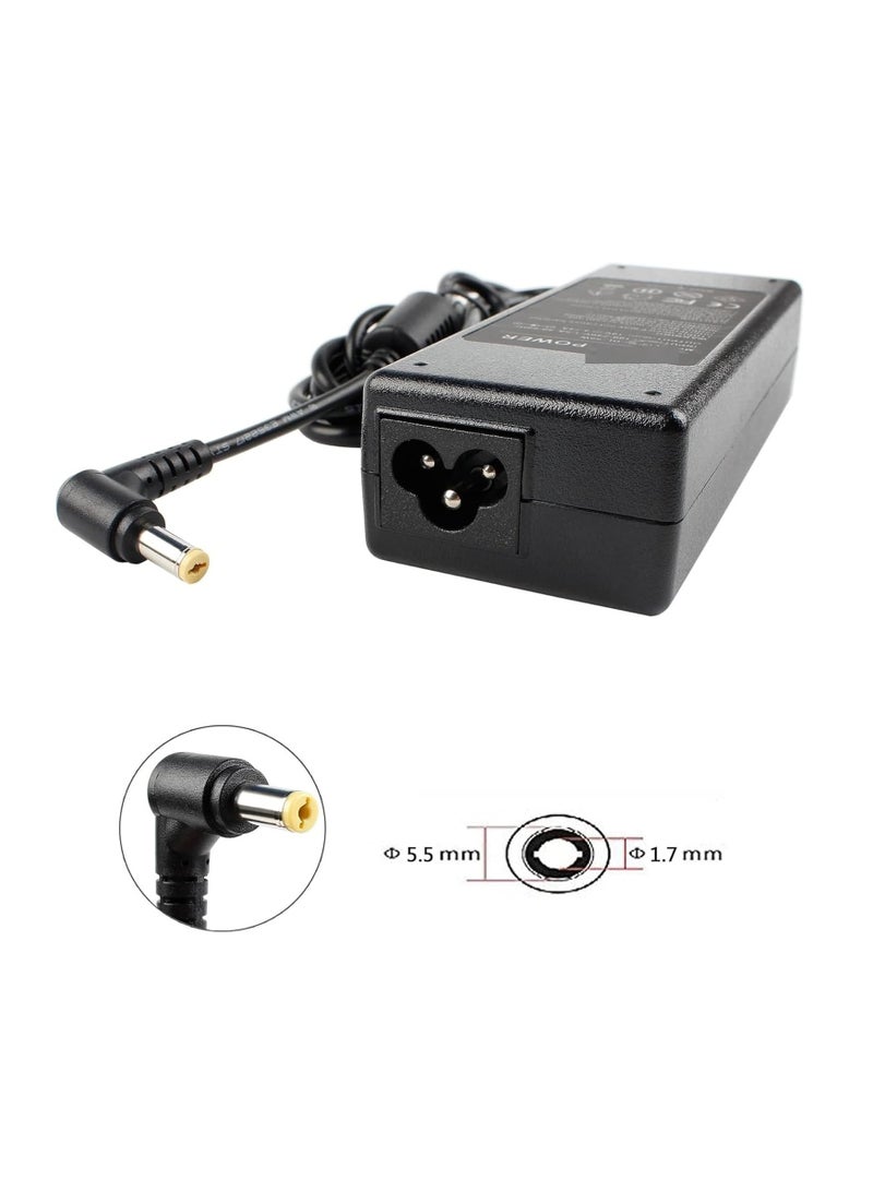Terabyte US Plug AC Adapter 19V 4.74A 90W for Acer Laptop, Output Tips: 5.5x1.7mm - Image 2