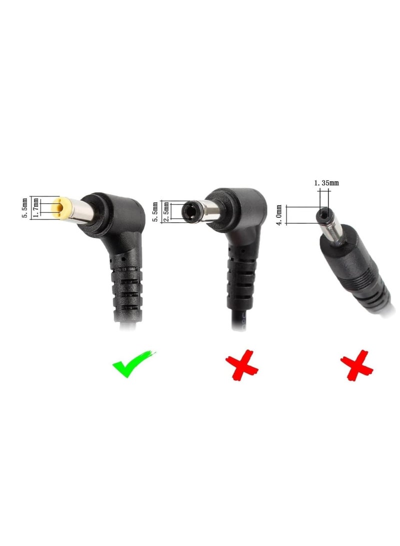 Terabyte US Plug AC Adapter 19V 4.74A 90W for Acer Laptop, Output Tips: 5.5x1.7mm - Image 5