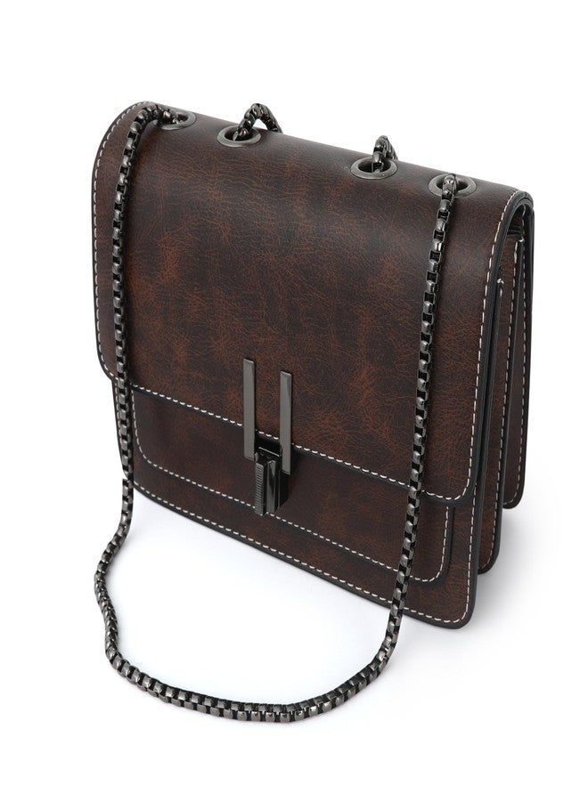 sqlp Crossbody Bags for Women Vegan Leather Small Purses Daily Use Woman Cute Designer Shoulder bag, Coffee - Image 4