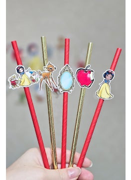 Snow White Theme Straw Ornaments 10 Piece Luxury Straw Pack - pzsku/Z7A5A74EFC82F73134562Z/45/_/1730917239/96f2127a-b813-4bb6-9819-4f836d5c6e0d