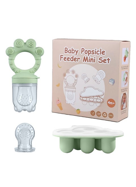 Baby and toddler fruit and vegetable bite set, ice grid bite set, fruit puree bite set, and complementary food set