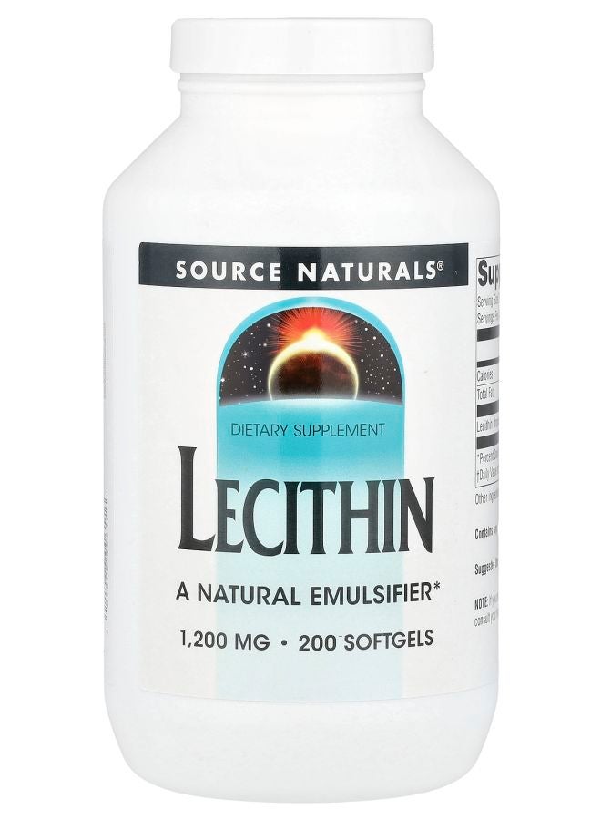 Lecithin 1200 mg 200 Softgels