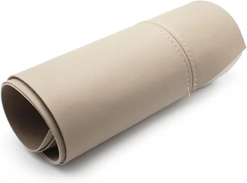 QASULER Beige Microfiber Leather Armrest Cover for Ford Focus - Image 1