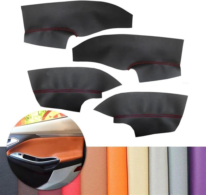 QASULER Beige Microfiber Leather Armrest Cover for Ford Focus - Image 3