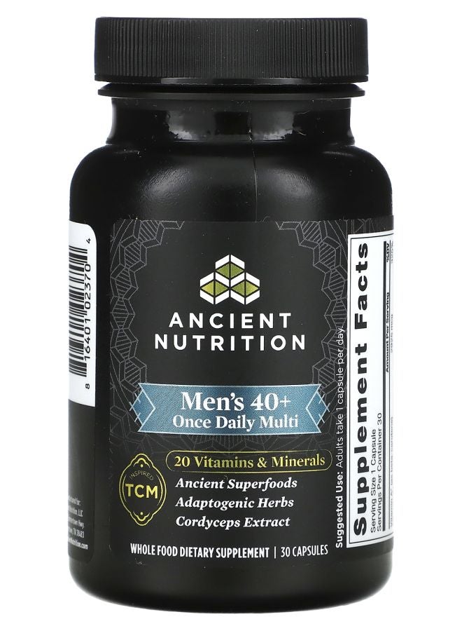 Ancient Nutrition Men's 40+ Once Daily Multi 30 Capsules
